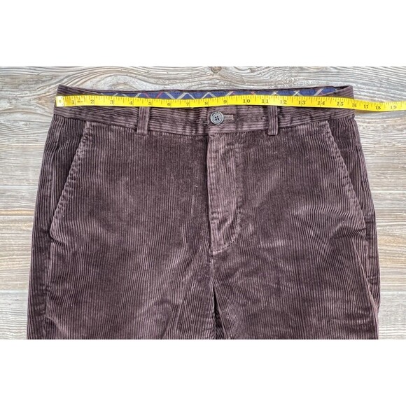 Brooks Brothers Clark Chino Pants Mens 32x30 FITS 32x29 Corduroy Straight Leg - Picture 8 of 14